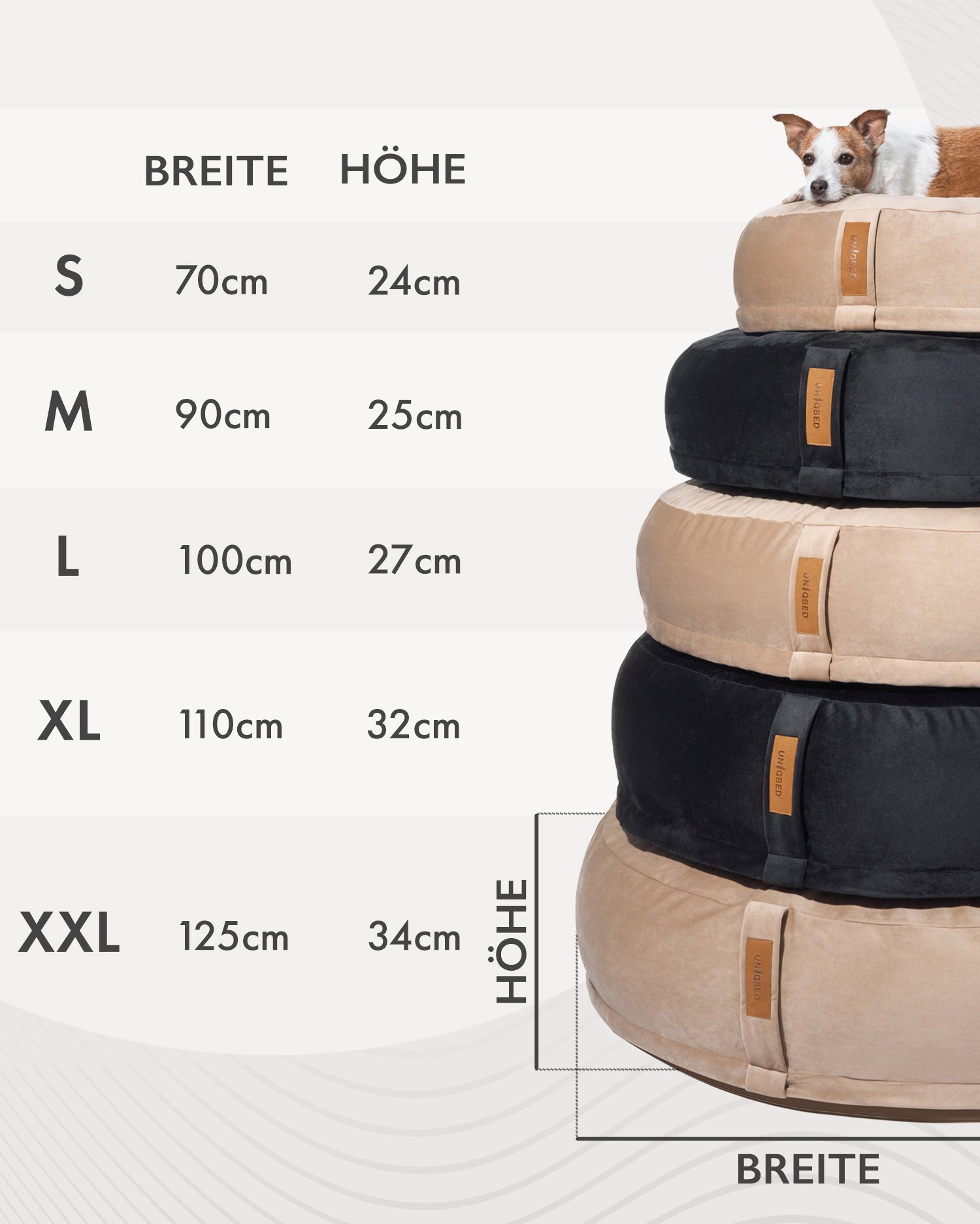 UNIQBED® - Orthopädisches Hundebett