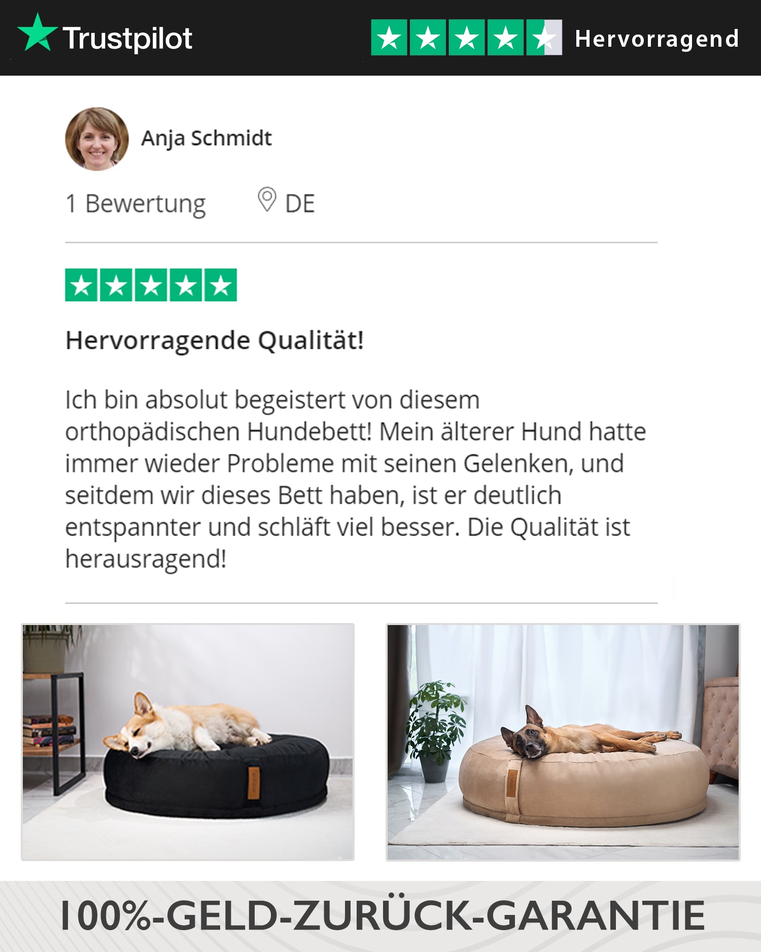 UNIQBED® - Orthopädisches Hundebett